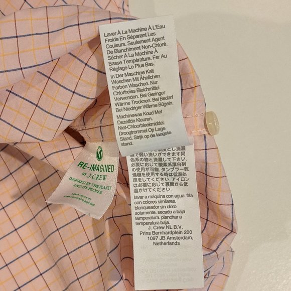 J. Crew Classic 100's 2-Ply Yarns Men's Large Button Down Shirt Style BJ705 SP23 - Picture 10 of 15